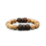 Sonth Jasper and Mala Bracelet