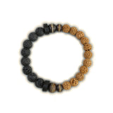 Kadipatta Black and Brown Lava Bracelet