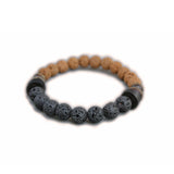 Kadipatta Black and Brown Lava Bracelet