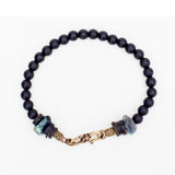 Choti Onyx bracelet with Hand cut Labrodite nuggets