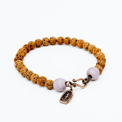 Elaichi Light Brown lava and Java bracelet