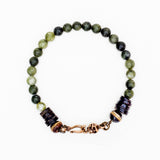 Darchini Jasper and vintage African Heshi disc bracelet