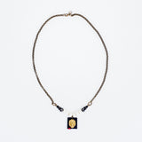 Kali Mirch Tribe Of Judah Lion Head Pendant and Bone Necklace