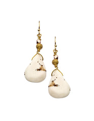 Malaka Piccolo Gold Plated Dangle Earrings