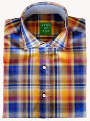 Merrick Sport Blue & Yellow Mens Shirt