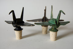Origami Crane Bottle Stoppers