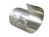 Paris Metro Stainless Steel Cuff (Black)