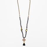 Hera Black Sea Brass Star Necklace