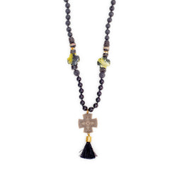 Hera Black Sea Brass Star Necklace