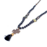 Hera Black Sea Brass Star Necklace