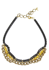 Unity Hermatine Gold Plated Necklace