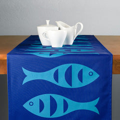 Blue Fish Modern Eco-Friendly Table Runner