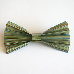 Blue Green Paper Bow Tie