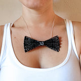 Black Paper Bow Tie