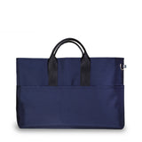 Brief Tote Bag Canvas- Navy