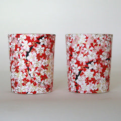 Red and Pink Flowers Candle Holders