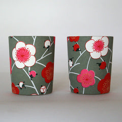 Red Poppys Candle Holders
