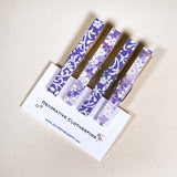 Purple Floral Decorative Clothespins