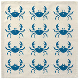 Happy Crab Blue Eco-Friendly Cloth Napkins
