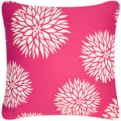 Dahlia Eco Art Cotton Throw Pillow
