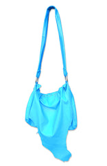 Raw Edge Blue Messenger Bag