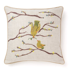 English Garden Needle Felt Pillow