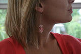 Black Swirls Folded Paper Earrings