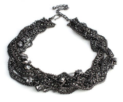 Kareninia Mixed Chains Collar Necklace
