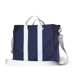 Gym Tote- Navy & Orange