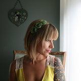 Fall Floral Paper Flowers Headband