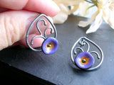 Sterling Silver Teardrop Post Earrings