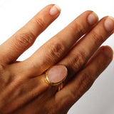 Pink Rose Quartz Ring