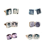 Personalized My Beloved Custom Made Silver Picture Cufflinks