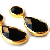 Black Onyx Drop Earrings