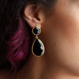 Black Onyx Drop Earrings