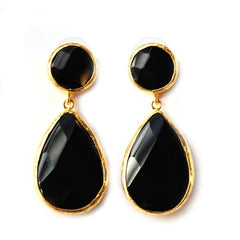 Black Onyx Drop Earrings