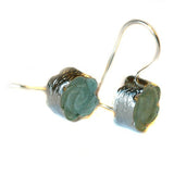 Rose Carved Amazonite Earrings