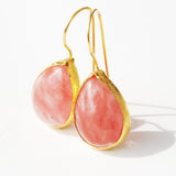 Rose Quartz Drop Earrings