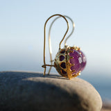 Amethyst Ball Earrings