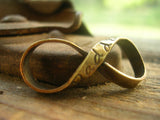 Custom Pocket Infinity -Brass Infinity Handstamped Charm