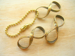 Custom Pocket Infinity -Brass Infinity Handstamped Charm