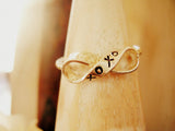 Infinity Ring Silver Ribbon Infinity Ring