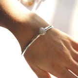 Silver Bracelet With a Pearl