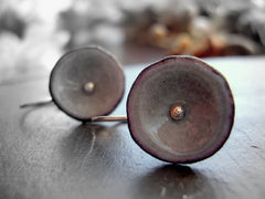Oyster Poppy Hook Earrings