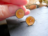 Mustard Poppy Hook Earrings