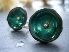 Ocean Poppy Hook Earrings