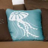 Jellyfish Eco Art Throw Pillows