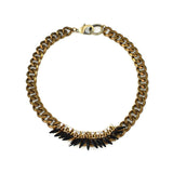 Aphrodite Gold Chain and Black Choker