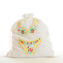 Embroidered Kristine Travel Lingerie Bag