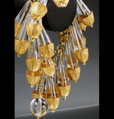 Lucite Brass Bracelet